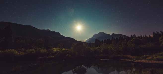 star in blackened night